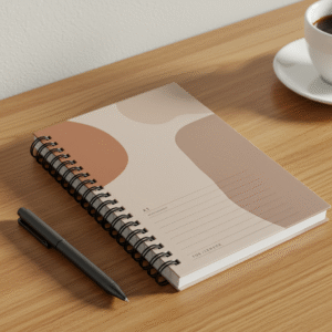 Spiral Notebook – A5, 200 Pages